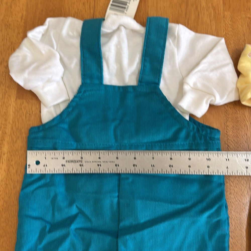 NWT 2 Baby Sets Overall Onesie Made in USA Embroidery Photos Mom Grandma 6/9 Mon - Picture 13 of 14